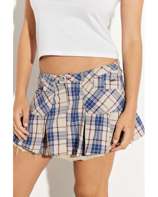 BDG White Ruby Rara Check Mini Skirt 2xs At Urban Outfitters