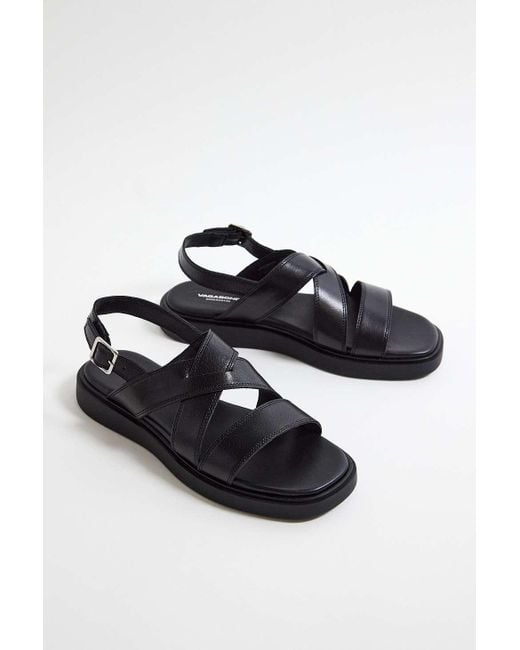 Vagabond Connie Black Multi-strap Sandals