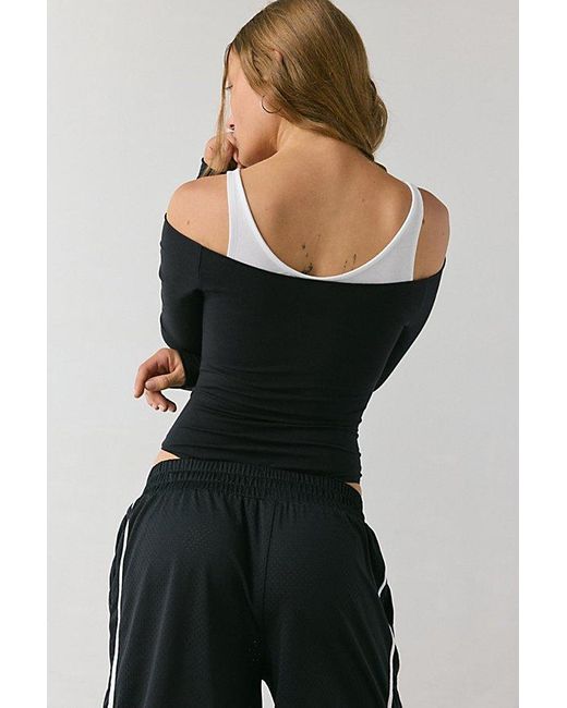 Out From Under Black Bec Cut It Out Layered Bodysuit