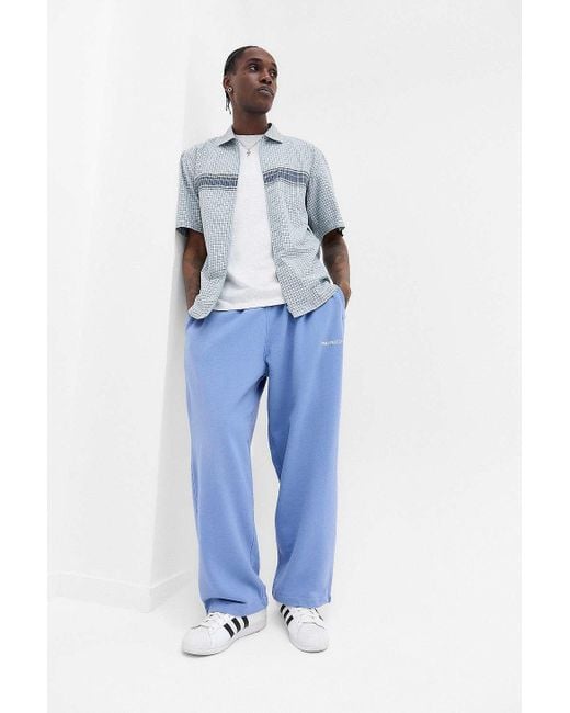 iets frans Blue Harri Plain Joggers for men