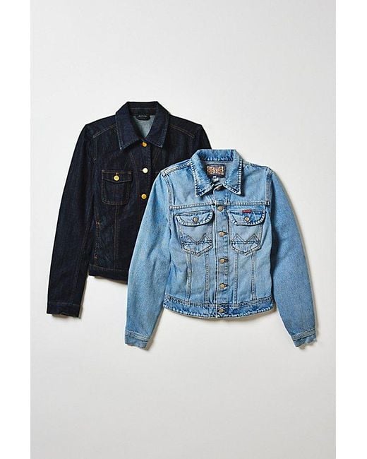 Vintage & ReMADE by UO Green Vintage By Uo Y2K Fitted Denim Jacket