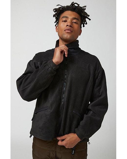 Urban Renewal Black Vintage Columbia Fleece Jacket for men