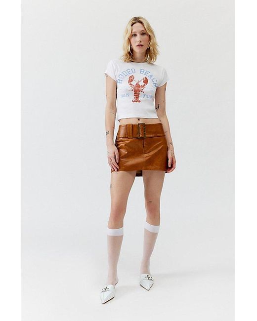 Urban Outfitters White Rodeo Beach Graphic Tee