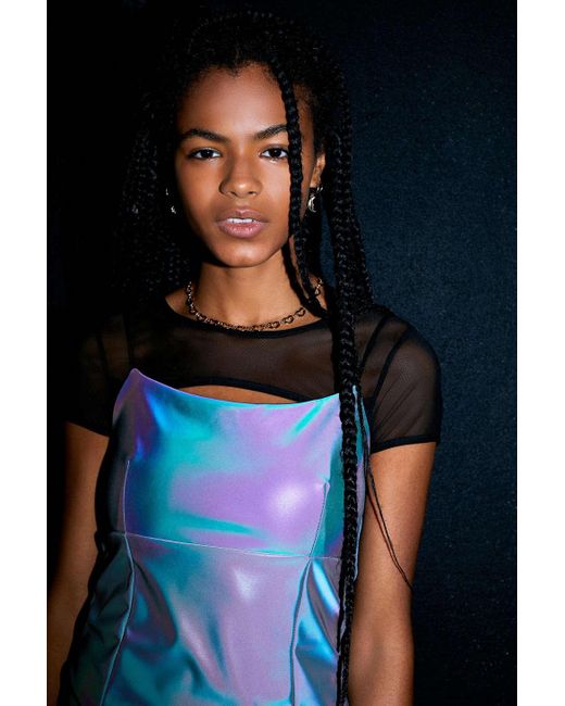 Urban Outfitters Multicolor Uo Reflective Strappy Mini Dress