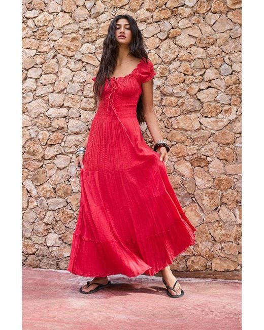 Kimchi Blue Pink Sienna Maxi Dress