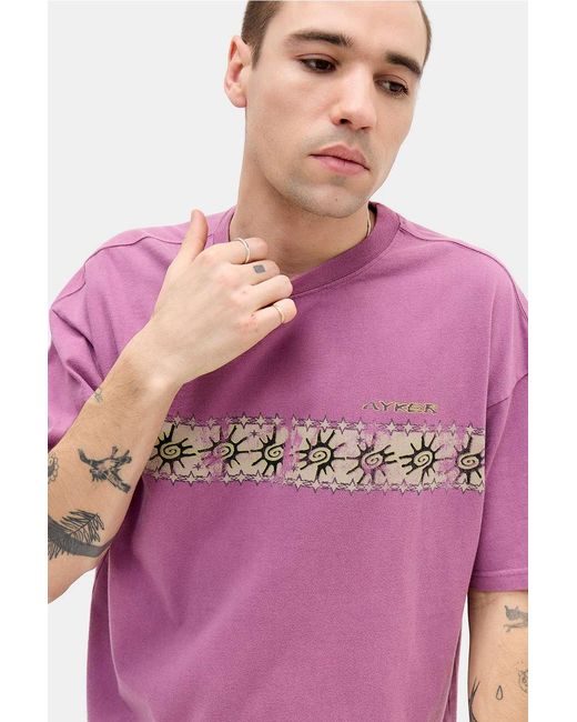 Ayker Pink Graphic T-shirt M At Urban Outfitters for men