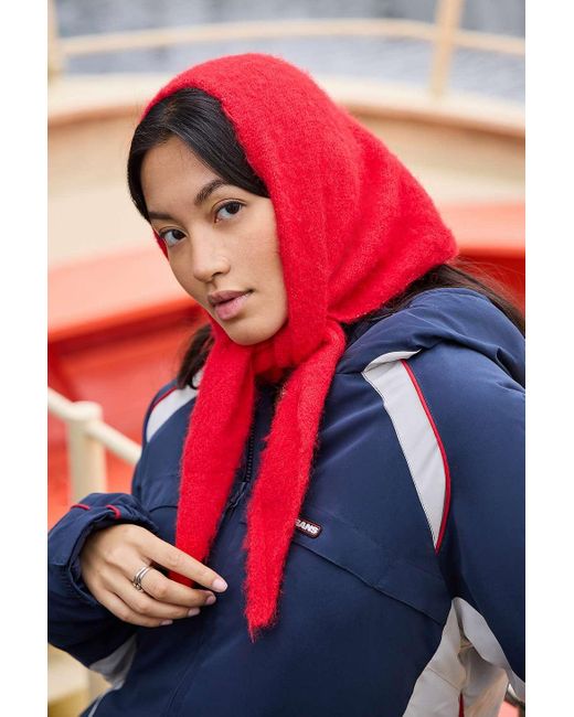 Urban Outfitters Red Uo Cleo Triangle Scarf
