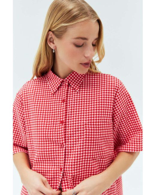 Motel Red Gingham Smith Shirt