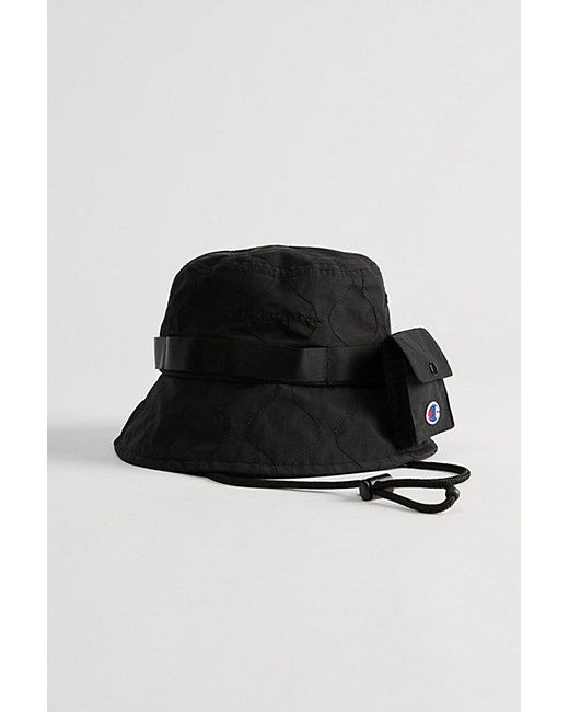 Champion Black Uo Exclusive Taslan Quilted Bucket Hat