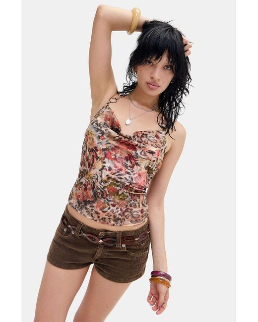 Urban Outfitters Natural Uo Isabel Halter Top