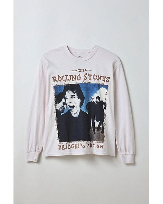 Urban Outfitters Blue Rolling Stones Bridges To Babylon Graphic Long Sleeve Tee for men