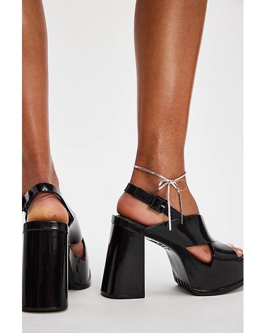 Melissa Black Dance Jelly Platform Heel