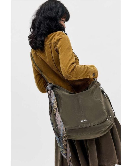 BDG Green Lili Suedette Sling Bag