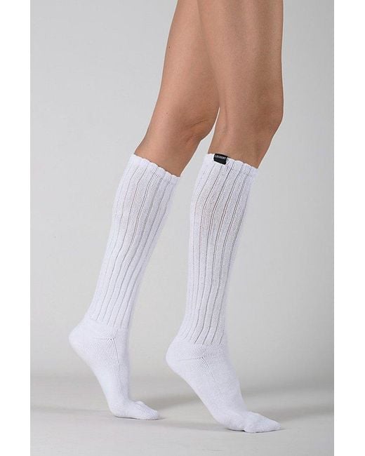 LECHERY White Lechery Scrunch Sock
