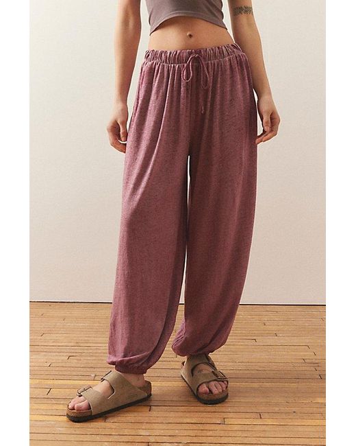 Out From Under Purple Taylor Burnout Jogger Sweatpant
