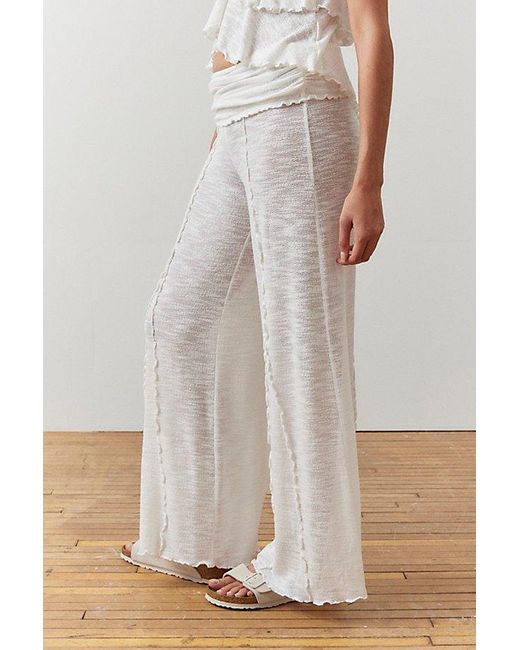 Out From Under White Belle Flare Pant