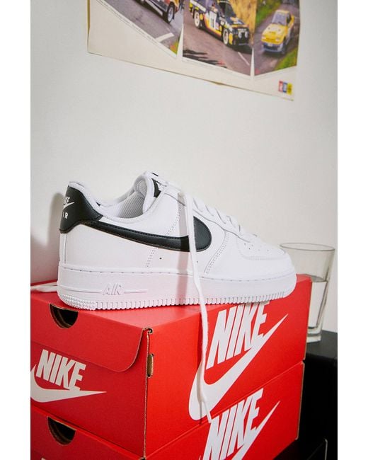 Nike Red White & Black Air Force 1 Trainers