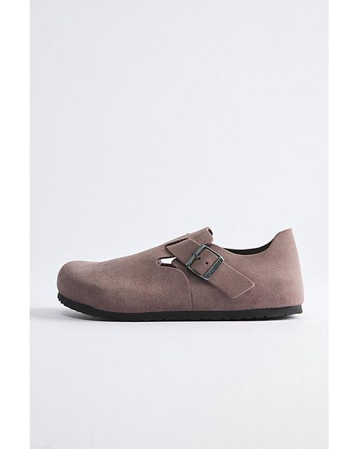Birkenstock Brown London Suede Slip-On Shoe for men