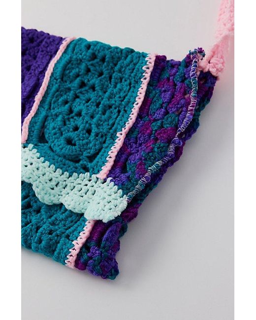 Urban Renewal Multicolor Remade Crochet Crossbody Bag
