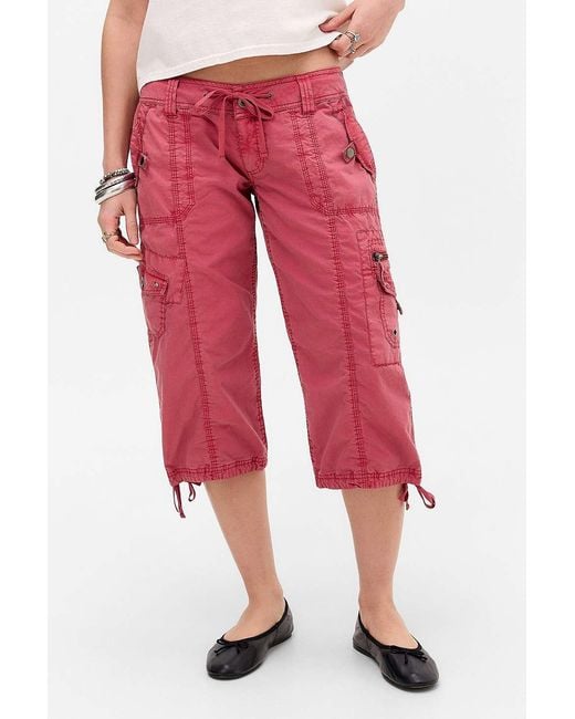 BDG Red Cleo Capri Trousers