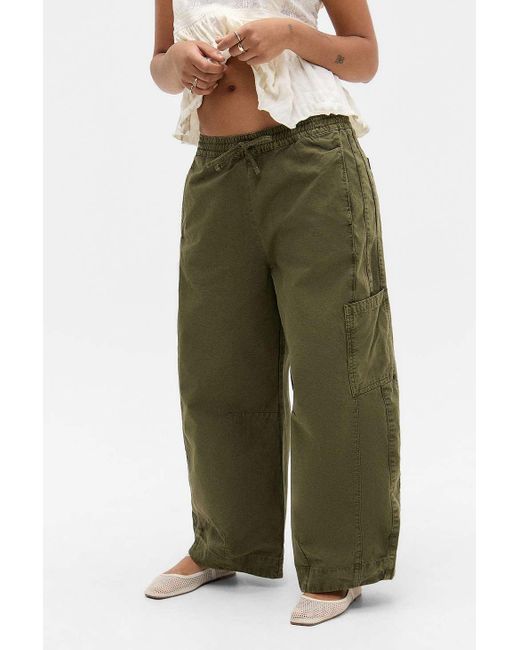 Damson Madder Green Felix Twill Trousers Uk 8 At Urban Outfitters