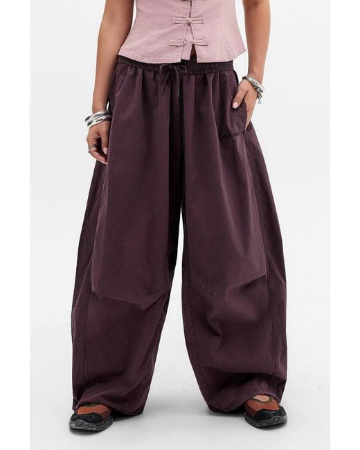 iets frans Purple Sid Washed Cotton Trousers 2xs At Urban Outfitters