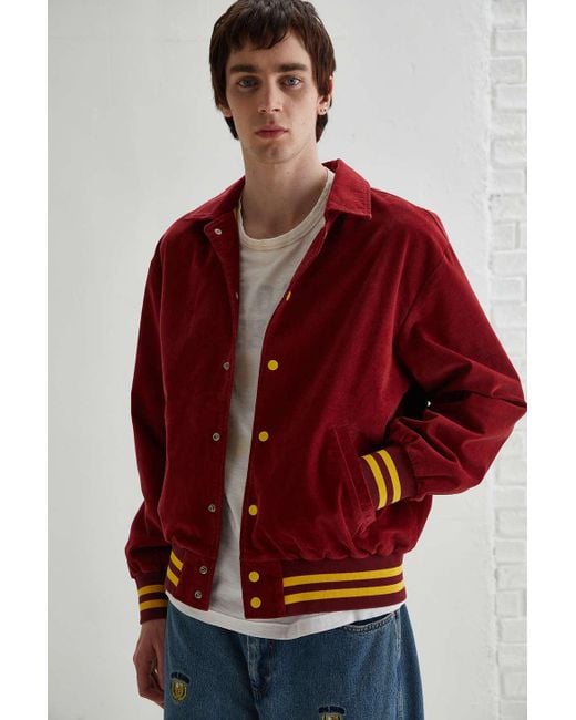 Levi's Cotton Skate Varsity Jacket in Red for Men Lyst