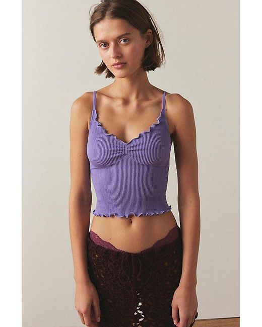 Out From Under Purple Aurelia Seamless Ribbed Cami