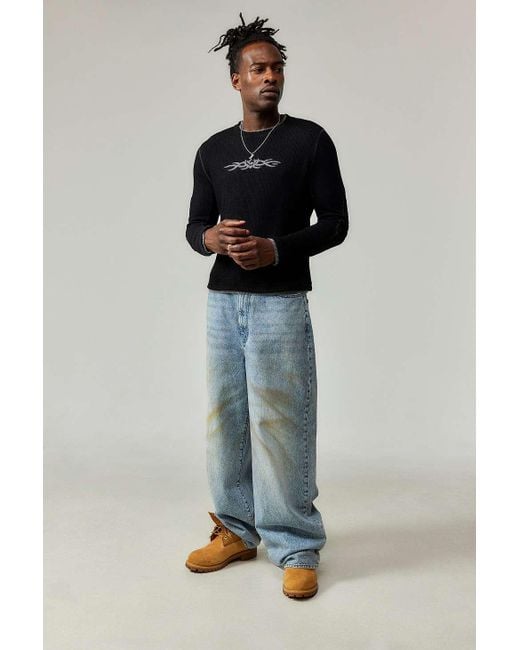 【JADED LONDON】 Black Tattoo Applique Tee（送料無料） jaded-london-Black-Black-
