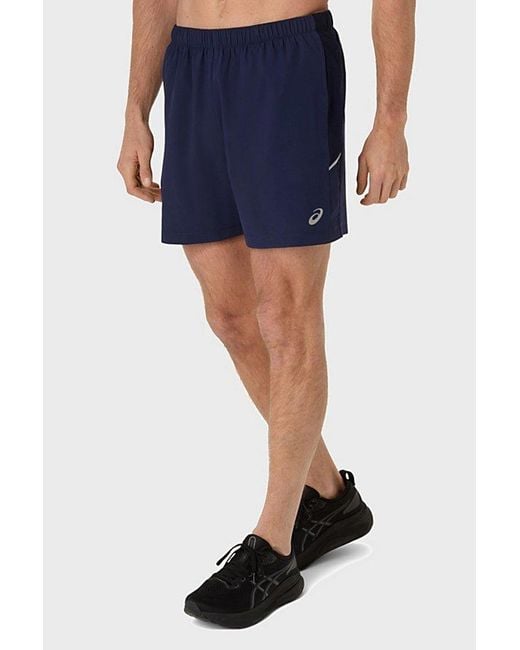 Asics Blue Pr Lyte 5In Running Short for men