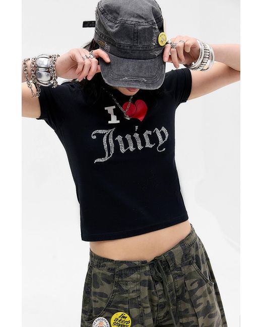 Juicy Couture Black Uo Exclusive I Love Juicy Tee