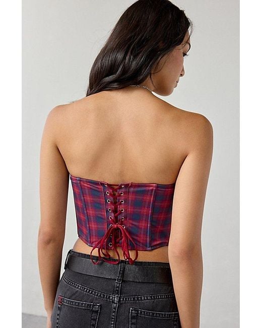 Out From Under Red Afterglow Strapless Bustier Top