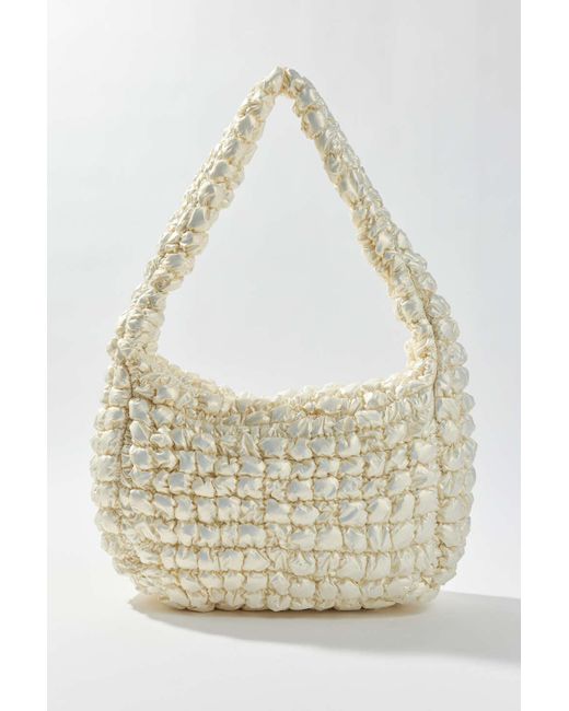 Urban Outfitters White Elle Bubble Hobo Bag
