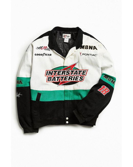 Urban Outfitters White Vintage Nascar Interstate Batteries Jacket for men