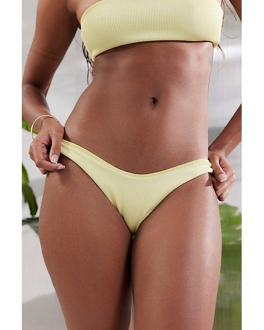 Out From Under Brown Monroe Ribbed Bikini Bottom