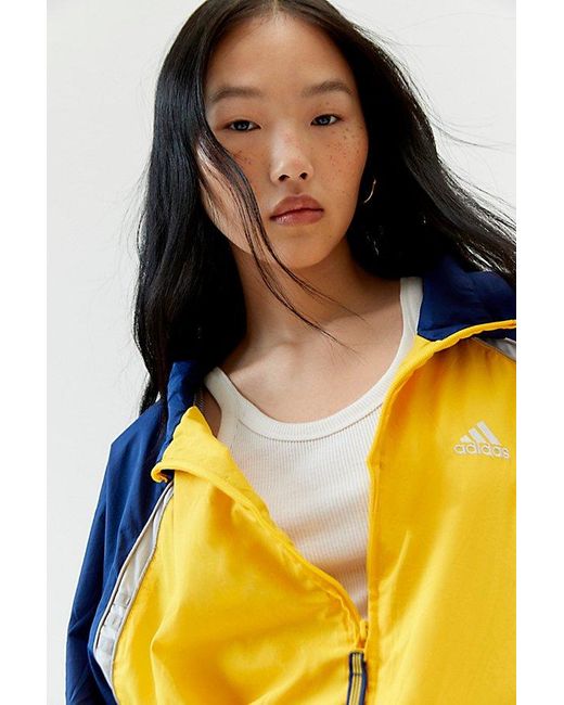Urban Renewal Yellow Vintage Branded Oversized Windbreaker Jacket
