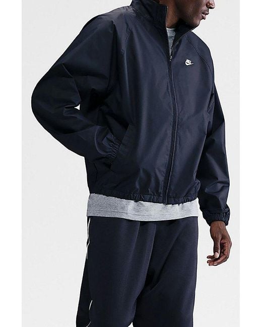 Nike Blue Tech Woven Dri-Fit Full Zip Windrunner Jacket for men