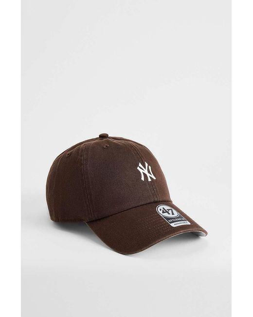'47 Brown Ny Yankees Small Logo Clean Up Cap