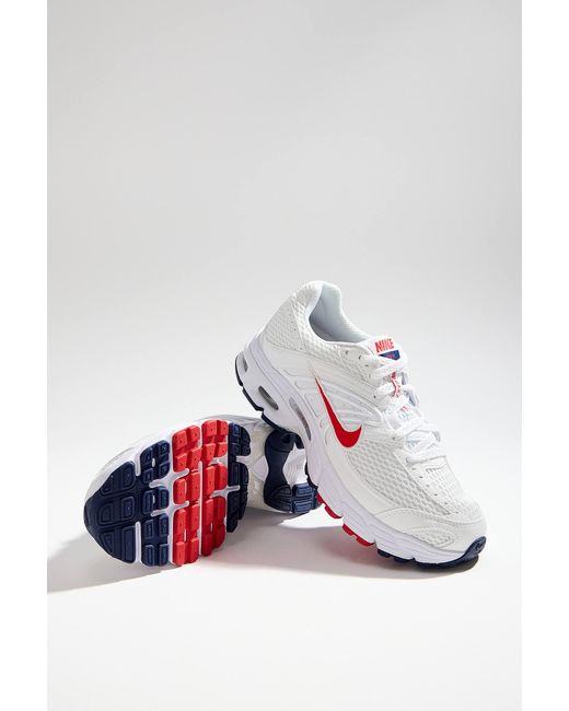 Nike White & Red Air Max Moto 2k Trainers