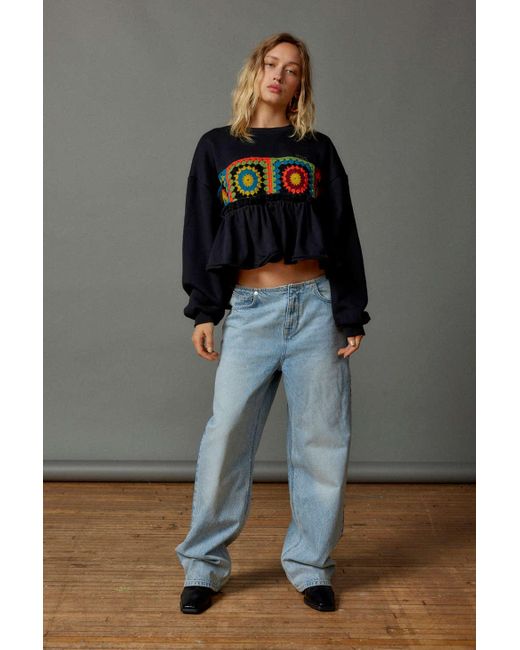 BDG Bella Baggy No-waistband Jean In Tinted Denim,at Urban Outfitters