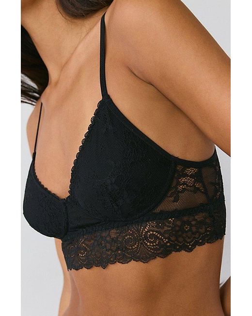 Out From Under Black Mila Lace Strappy Bra Top