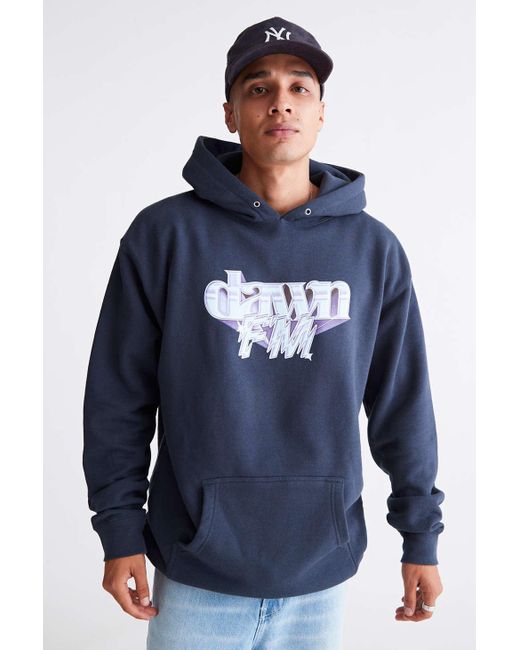 Urban Outfitters Black The Weeknd Uo Exclusive Dawn Fm Hoodie Sweatshirt for men