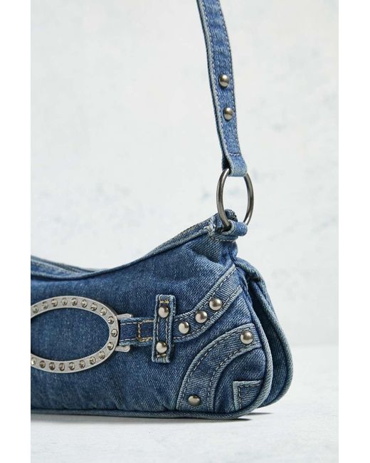 Urban Outfitters Blue Uo Skye Denim Mini Shoulder Bag