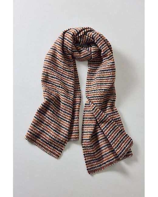 Urban Outfitters Blue Houndstooth Pattern Scarf for men