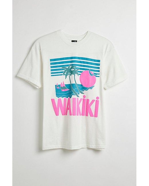 Urban Outfitters Gray Waikiki Records Tee for men