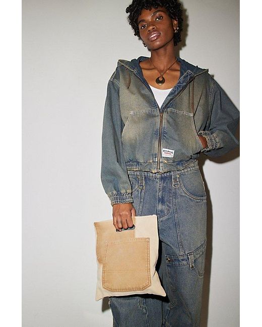 Urban Renewal Gray Reclaimed Vintage Canvas Workwear Bag