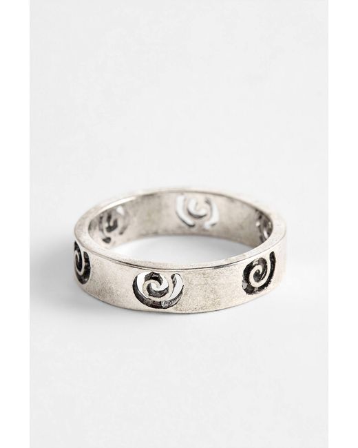 Ayker Metallic Spiral Ring for men