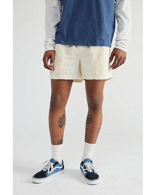 Urban Outfitters Natural Uo Orlando Seamed Volley Short for men