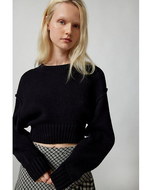 Urban Outfitters Black Uo Aiden Pullover Sweater