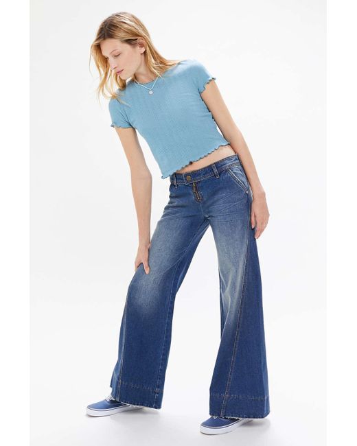 BDG Tamara Baggy Low-rise Wide Leg Jean in Blue | Lyst